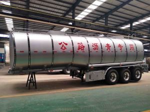 40cbm Aszfaltozó Közúti Teherautó Pótkocsi Súly 40ton